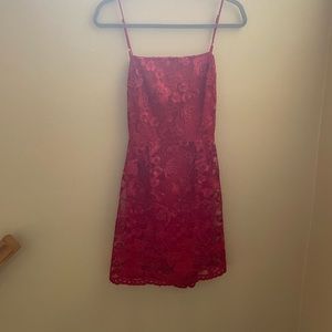Red lace dress from Lucy in the Sky size medium